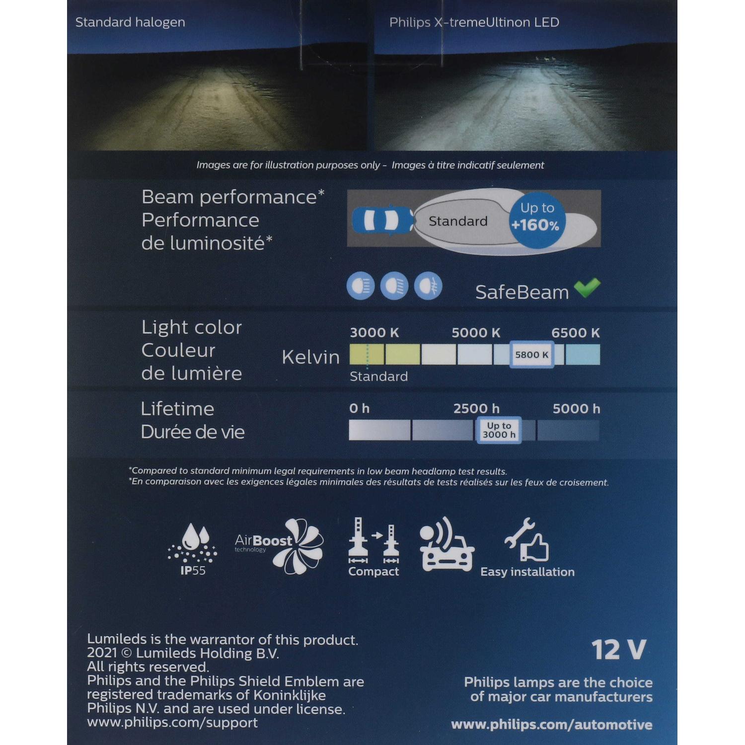 Philips 9005XULED - Daytime Running Light Bulb Philips 9005XULED Daytime Running Light Bulb product image 8 of 11