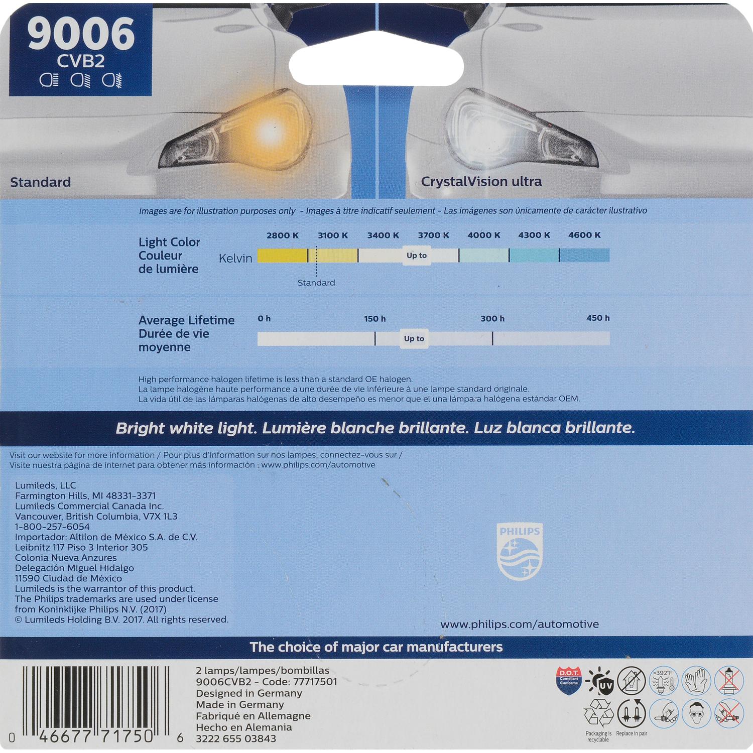 Philips 9006CVB2 - Turn Signal Light Bulb Philips 9006CVB2 Daytime Running Light Bulb product image 5 of 8