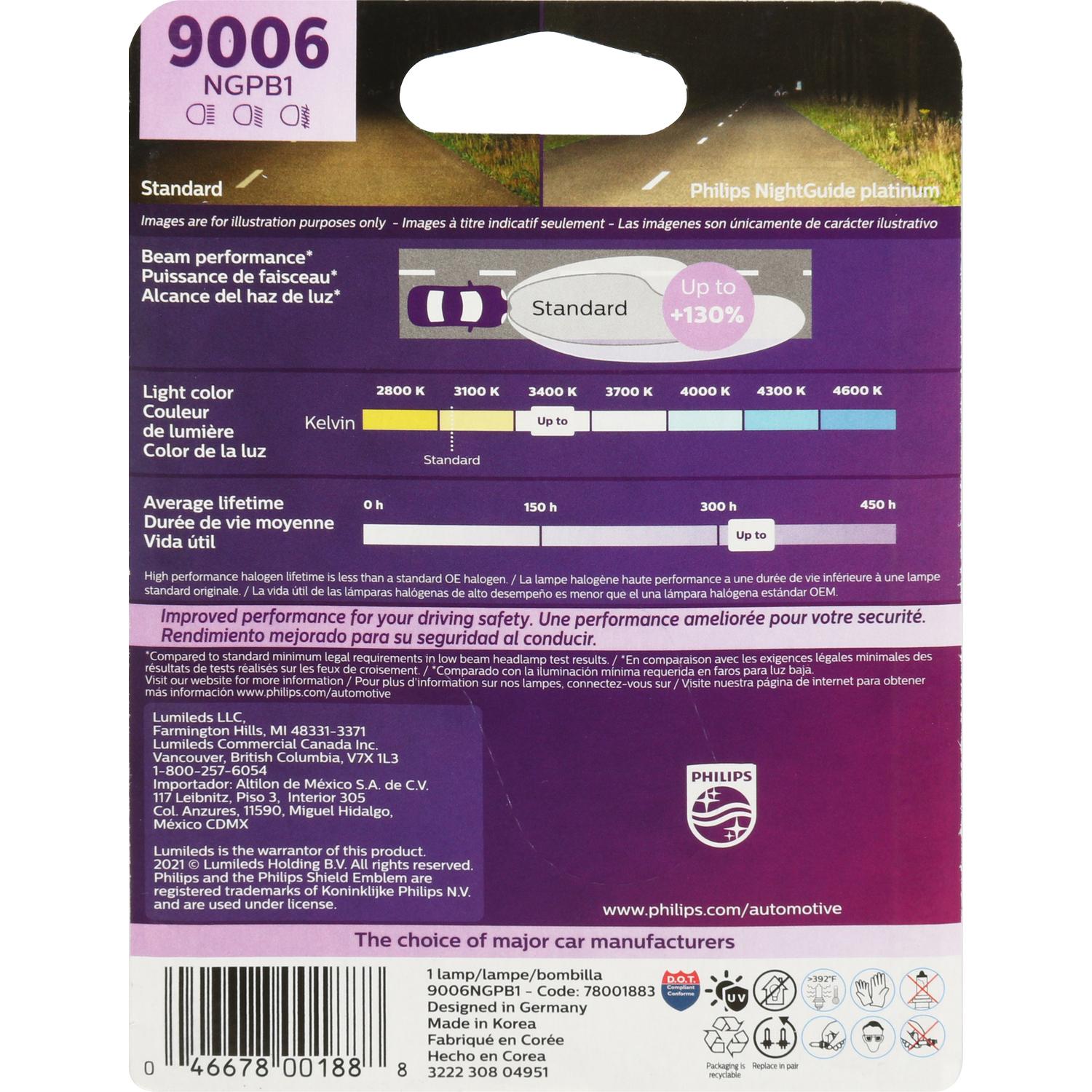 Philips 9006NGPB1 - Turn Signal Light Bulb Philips 9006NGPB1 Daytime Running Light Bulb product image 1 of 22
