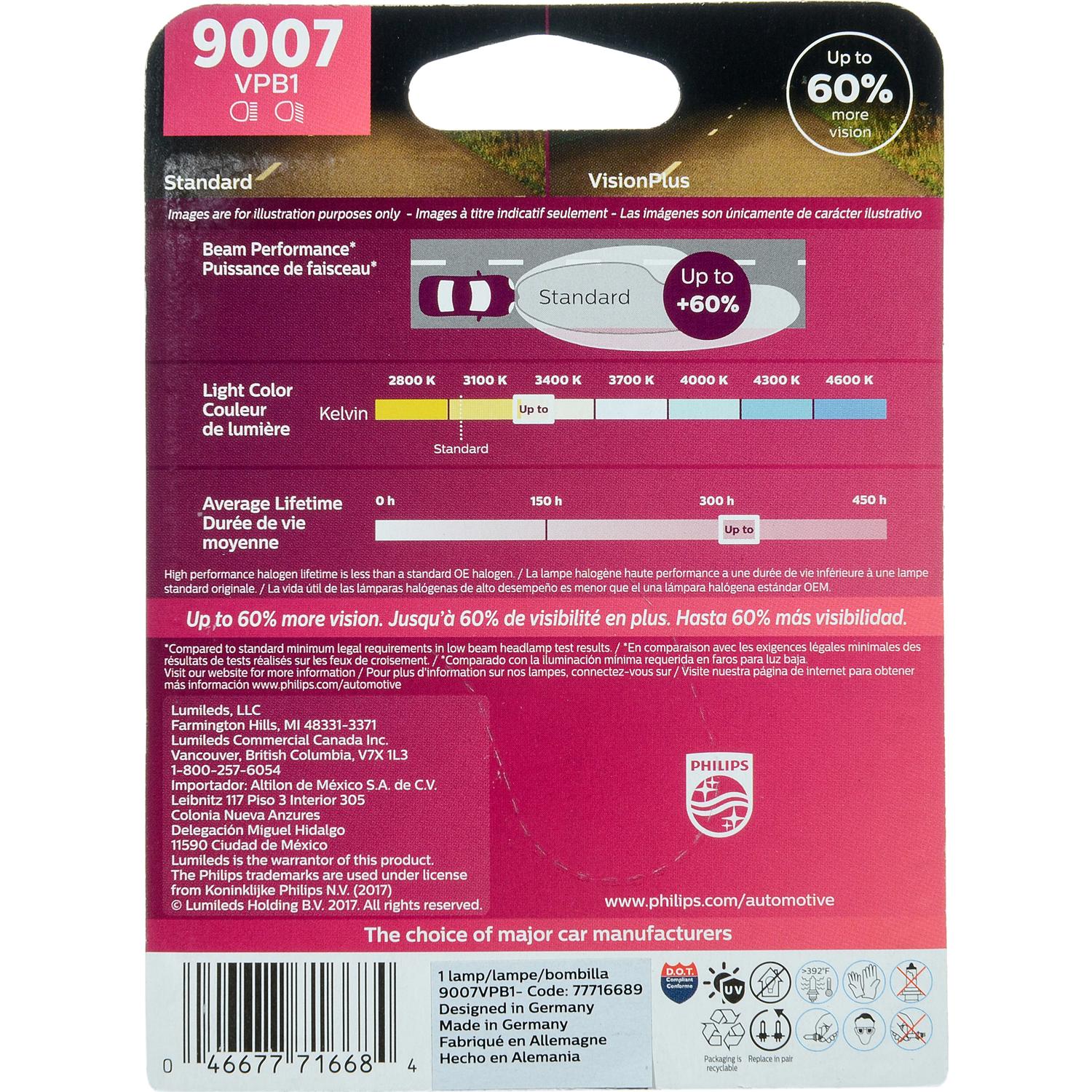 Philips 9007VPB1 - Daytime Running Light Bulb Philips 9007VPB1 Daytime Running Light Bulb product image 6 of 10
