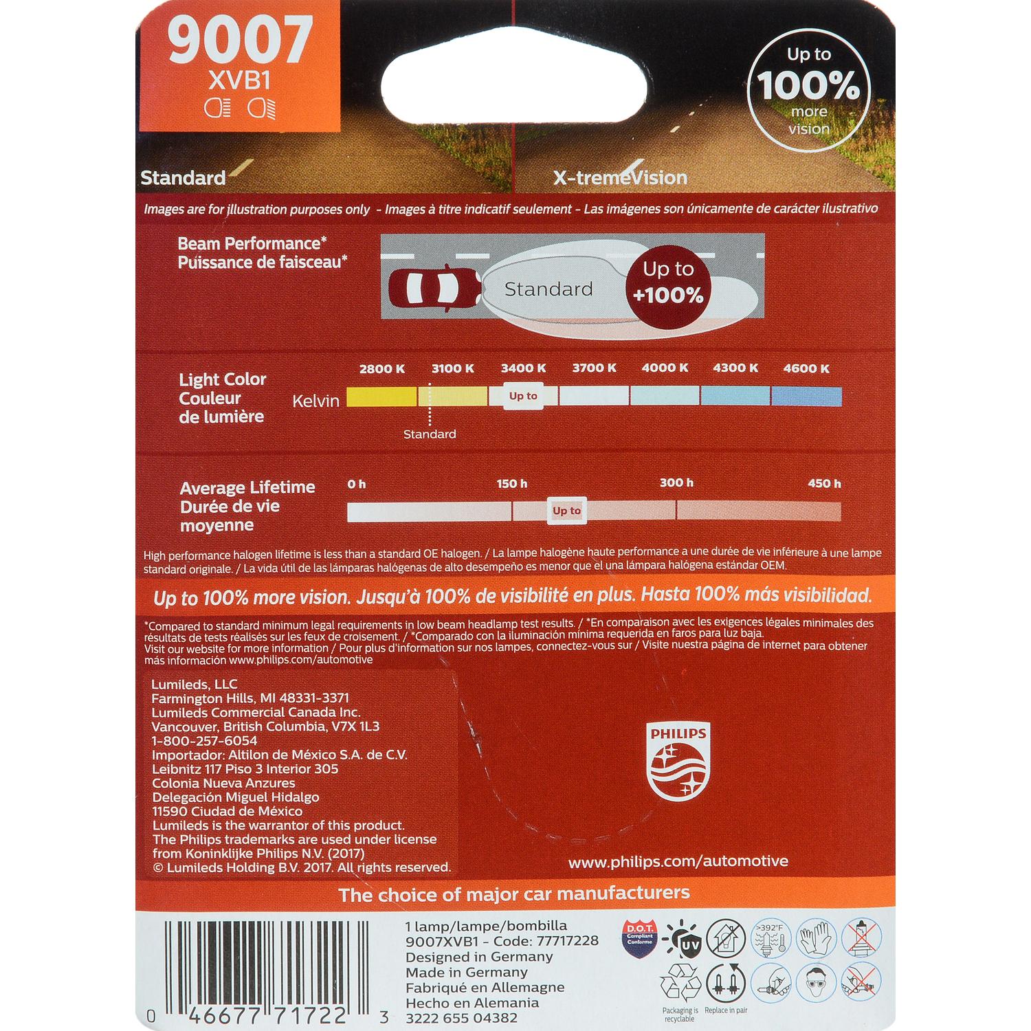 Philips 9007XVB1 - Daytime Running Light Bulb Philips 9007XVB1 Daytime Running Light Bulb product image 6 of 10