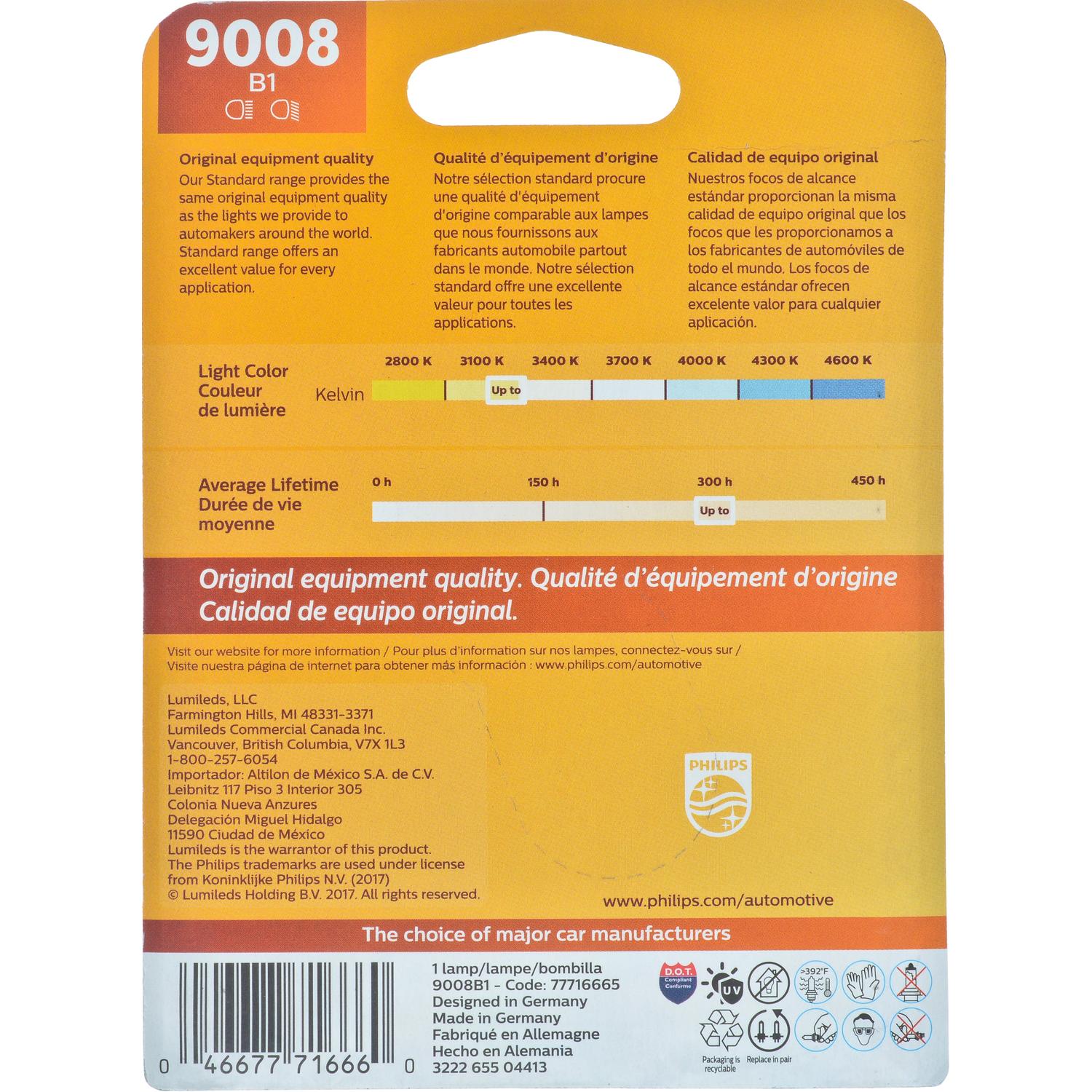 Philips 9008B1 - Daytime Running Light Bulb Philips 9008B1 Daytime Running Light Bulb product image 5 of 8