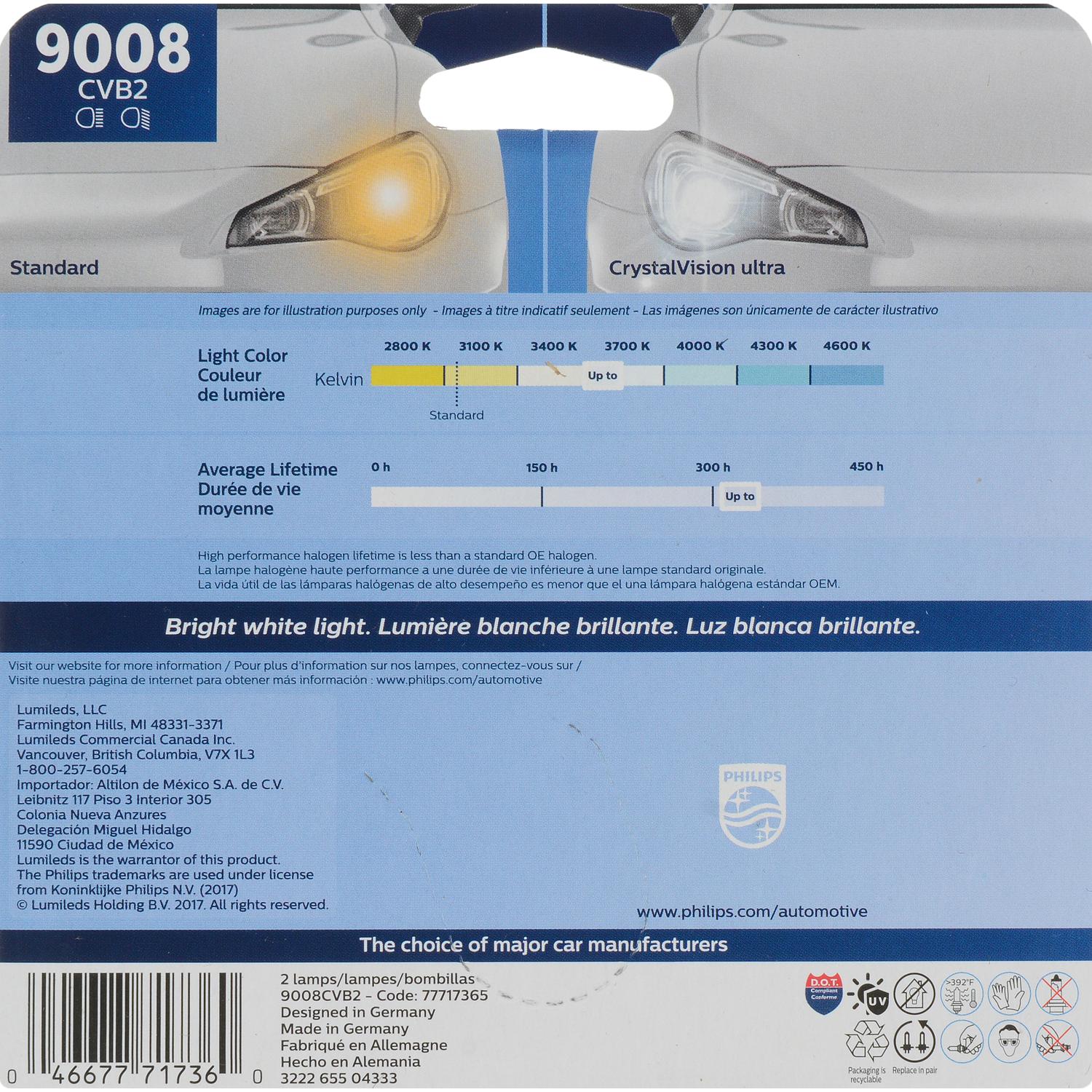 Philips 9008CVB2 - Daytime Running Light Bulb Philips 9008CVB2 Daytime Running Light Bulb product image 5 of 8