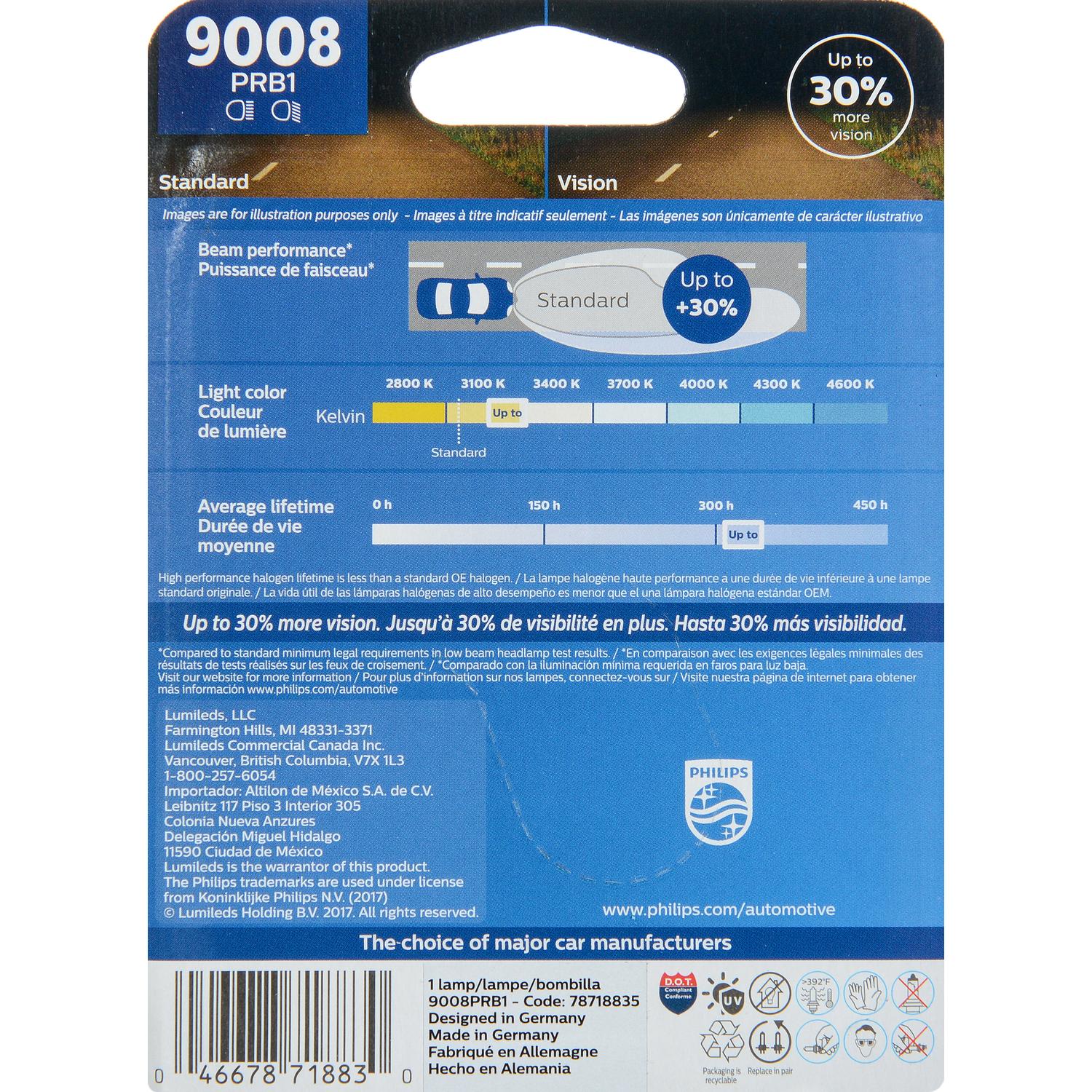 Philips 9008PRB1 - Daytime Running Light Bulb Philips 9008PRB1 Daytime Running Light Bulb product image 5 of 9