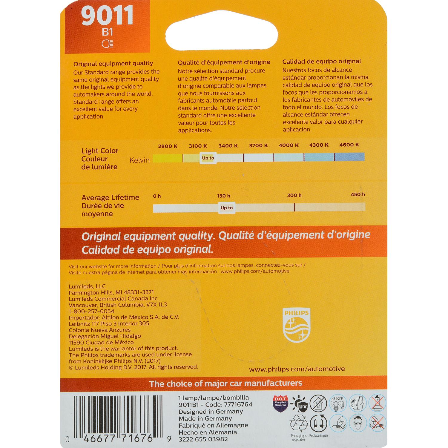 Philips 9011B1 - Headlight Bulb Philips 9011B1 Headlight Bulb product image 6 of 10