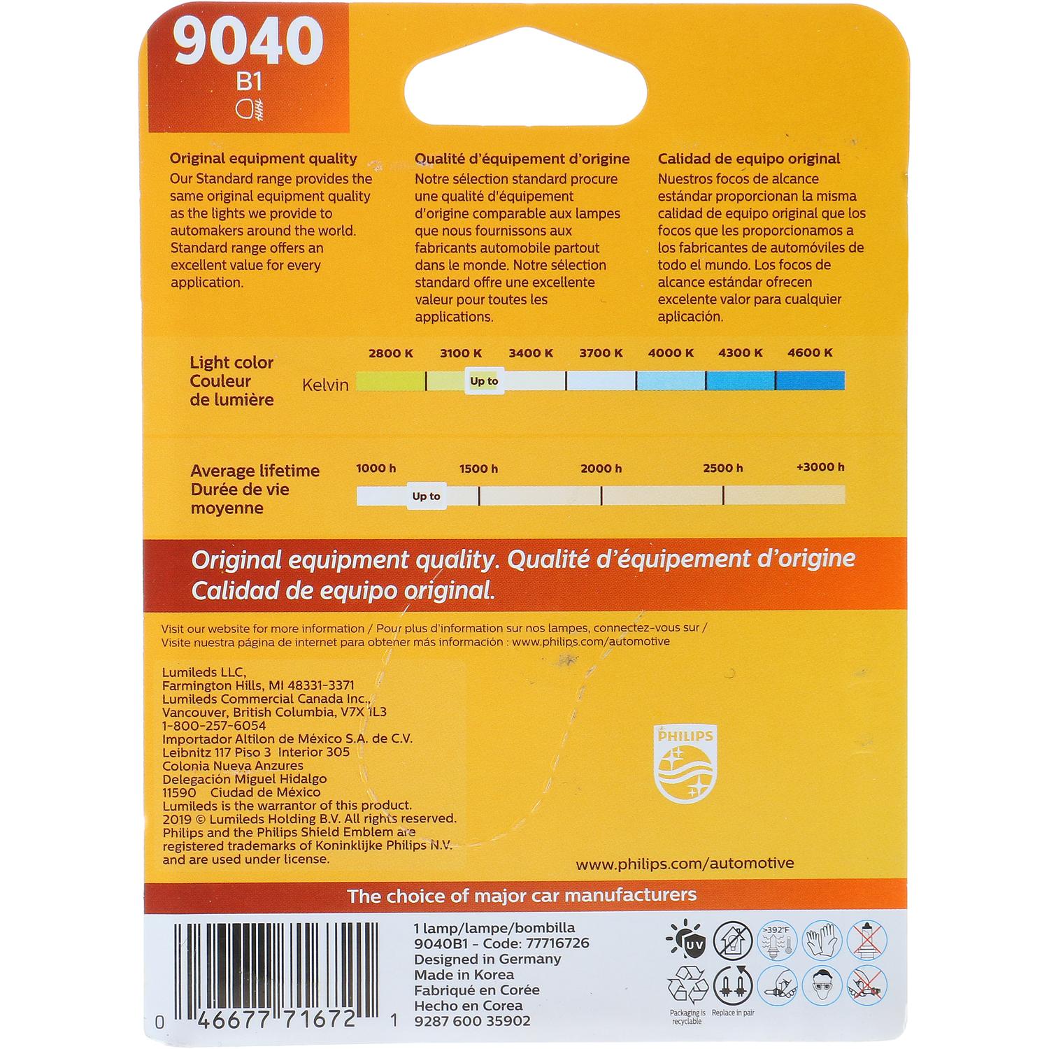 Philips 9040B1 - Fog Light Bulb Philips 9040B1 Fog Light Bulb product image 6 of 10