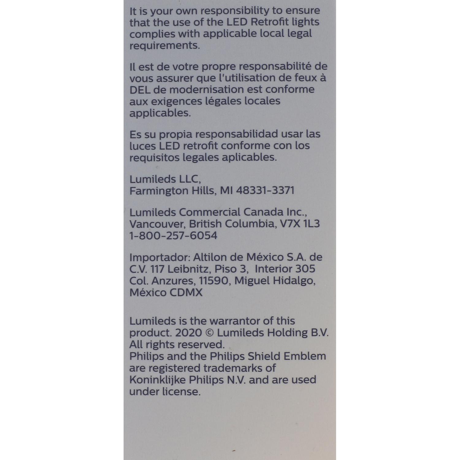 Philips 9145UELED - Fog Light Bulb Philips 9145UELED Fog Light Bulb product image 16 of 16