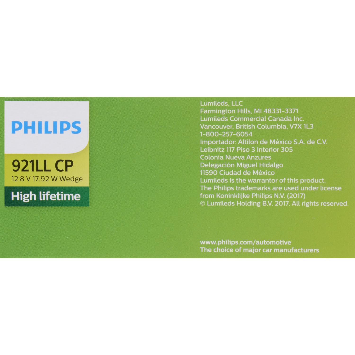 Philips 921LLCP - Center High Mount Stop Light Bulb Philips 921LLCP Back Up Light Bulb product image 18 of 30