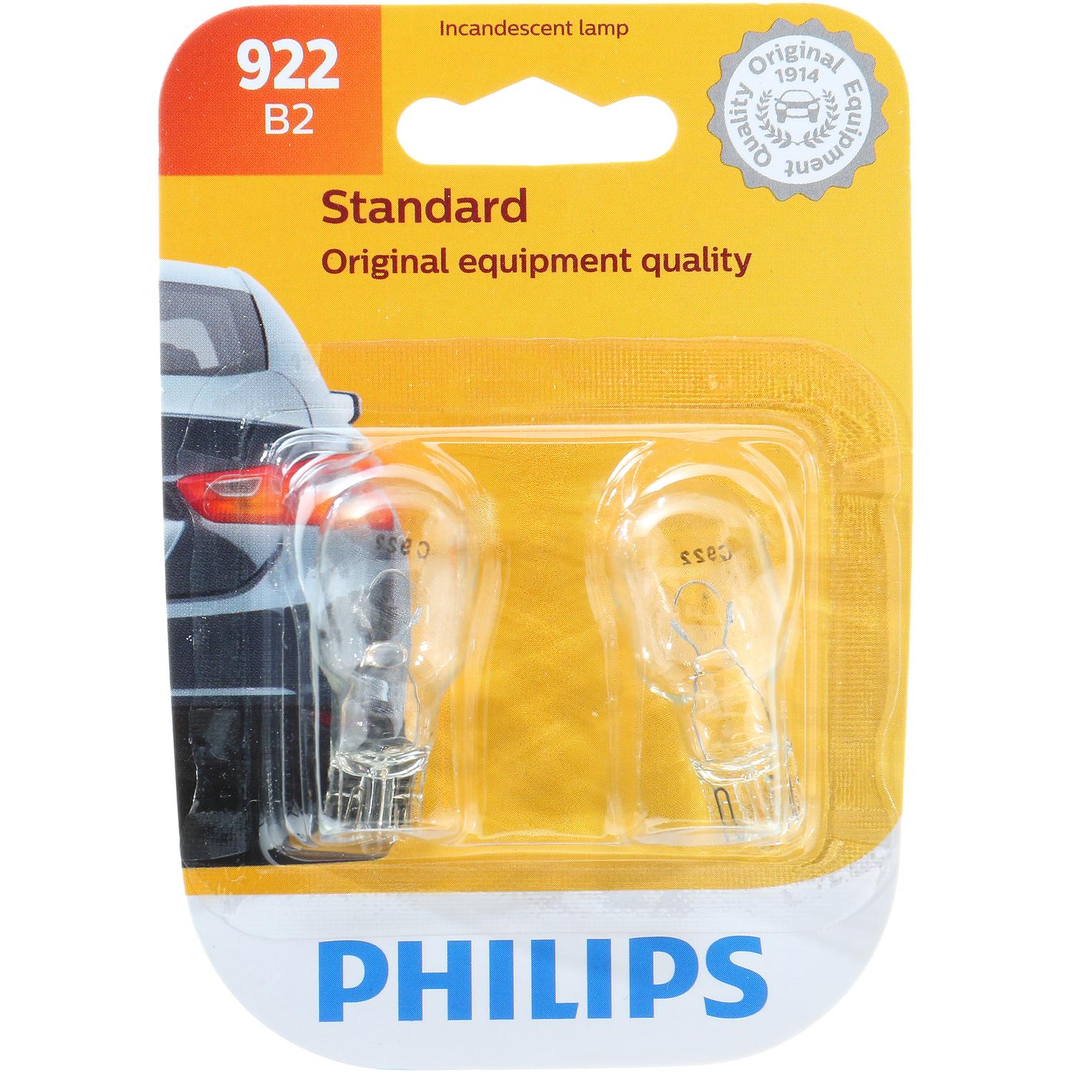 Philips 922B2 - Center High Mount Stop Light Bulb Philips 922B2 Back Up Light Bulb product image 8 of 11