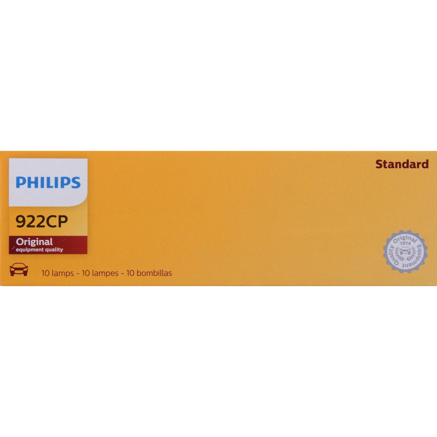Philips 922CP - Center High Mount Stop Light Bulb Philips 922CP Back Up Light Bulb product image 6 of 9