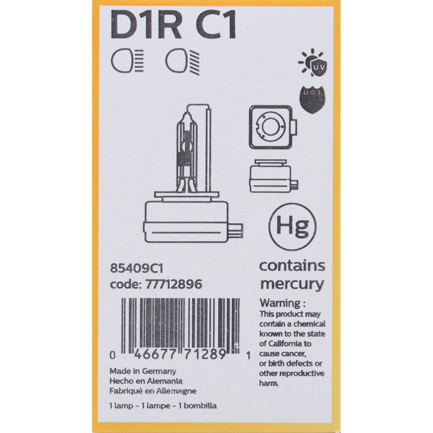 Philips D1RC1 - Headlight Bulb Philips D1RC1 Headlight Bulb product image 5 of 9