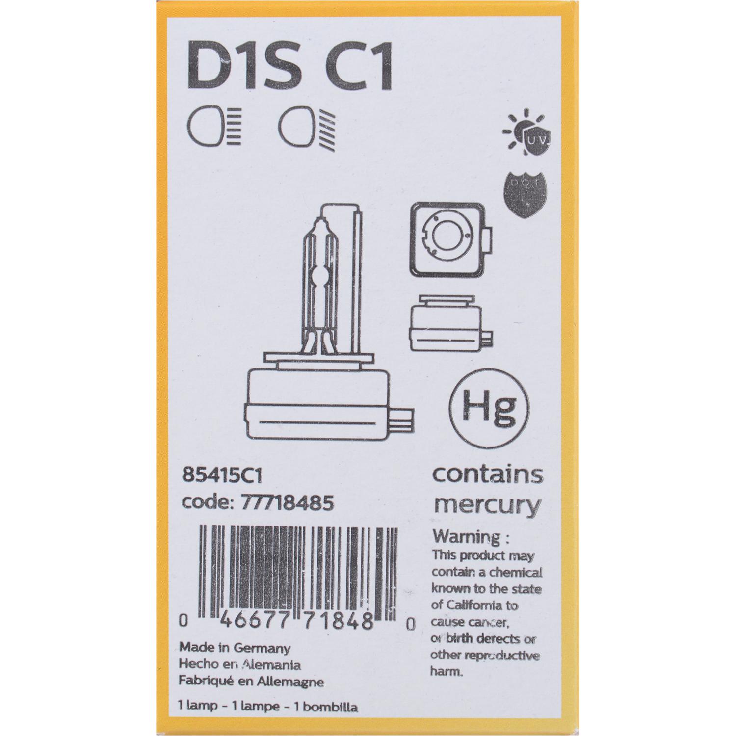 Philips D1SC1 - Headlight Bulb Philips D1SC1 Headlight Bulb product image 5 of 9