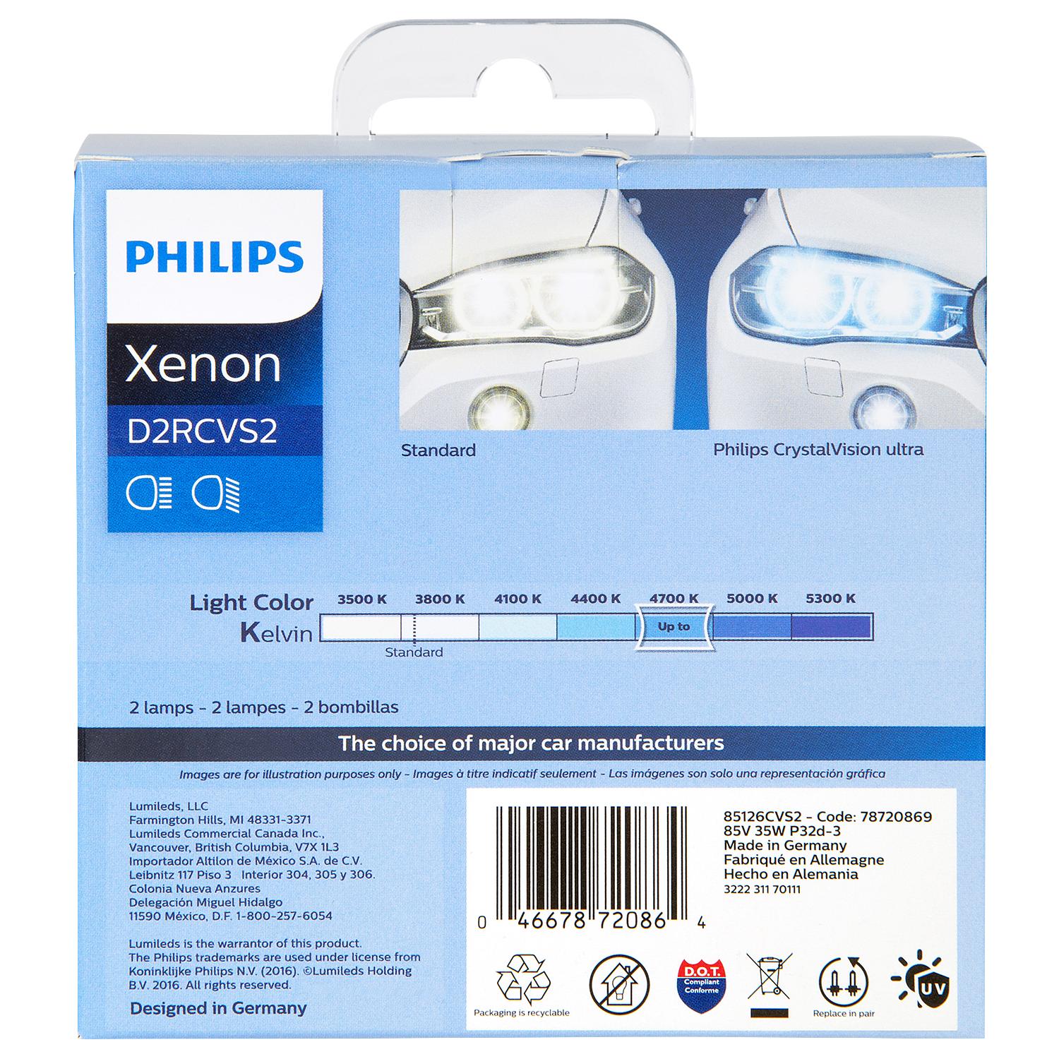 Philips D2RCVS2 Headlight Bulb product image 1 of 8