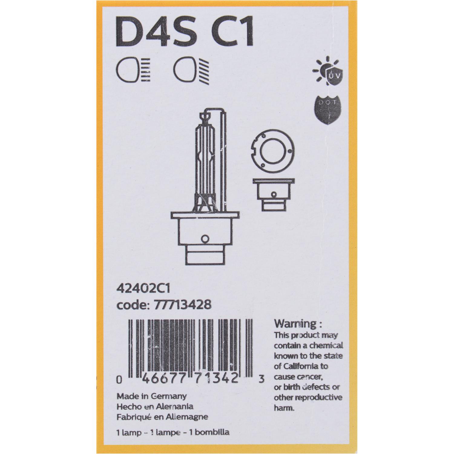 Philips D4SC1 - Headlight Bulb Philips D4SC1 Headlight Bulb product image 5 of 9