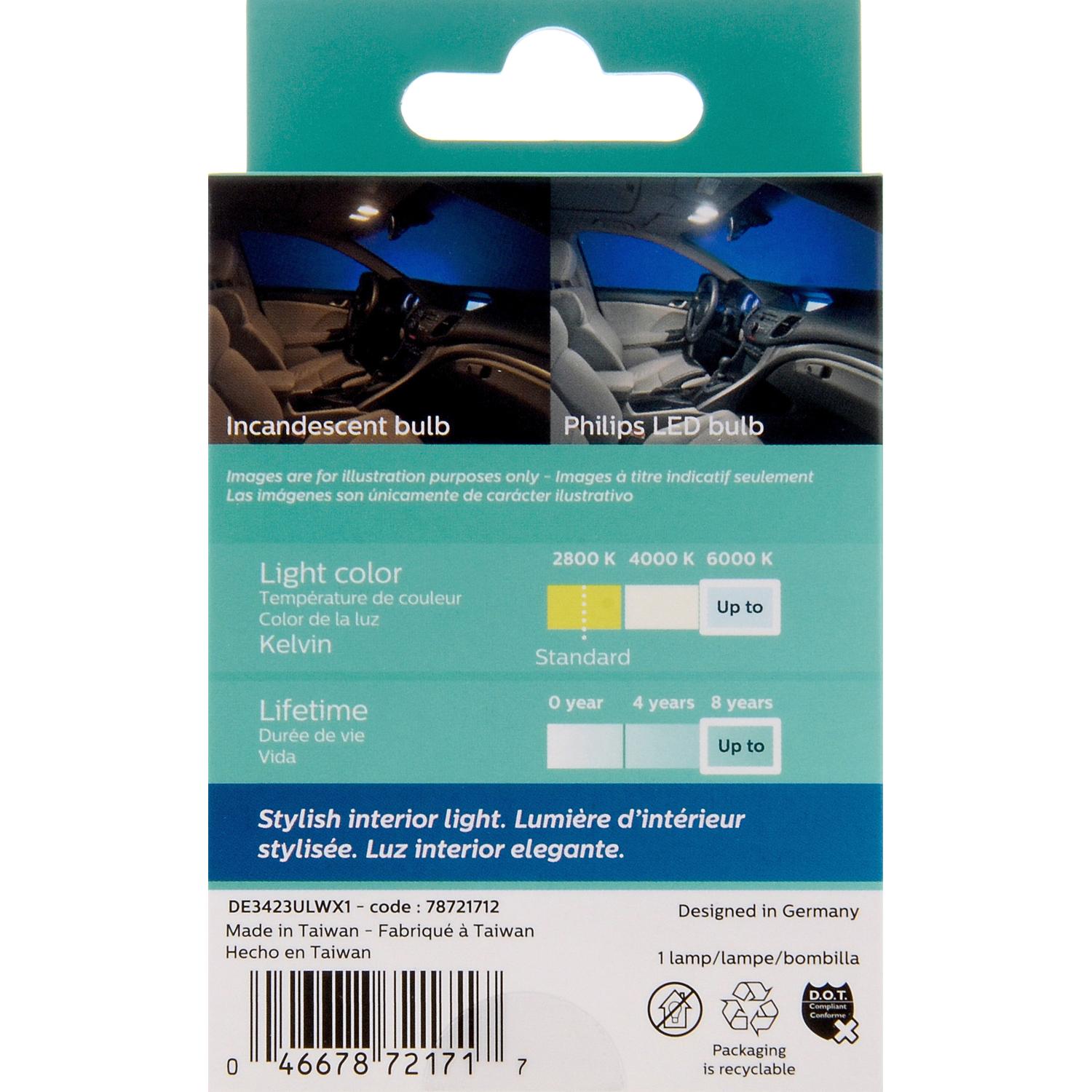 Philips DE3423WLED - Multi Purpose Light Bulb Philips DE3423WLED Ash Tray Light Bulb product image 6 of 10