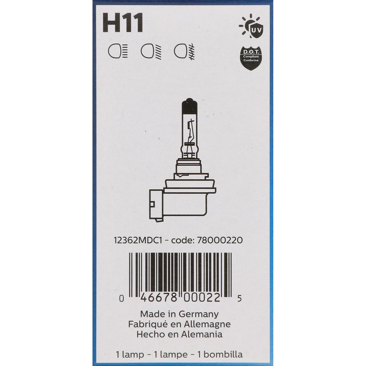 Philips H11MDC1 - Trunk Light Bulb Philips H11MDC1 Cornering Light Bulb product image 14 of 16