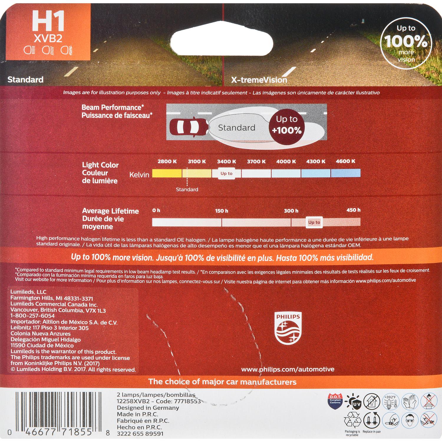 Philips H1XVB2 - Daytime Running Light Bulb Philips H1XVB2 Cornering Light Bulb product image 14 of 27