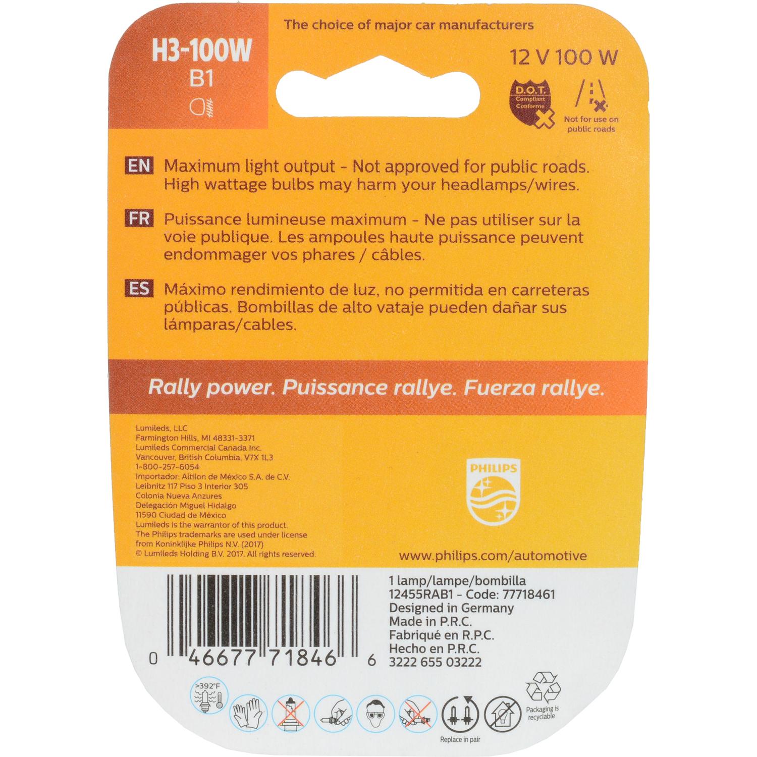 Philips H3100WB1 - Fog Light Bulb Philips H3100WB1 Fog Light Bulb product image 6 of 10