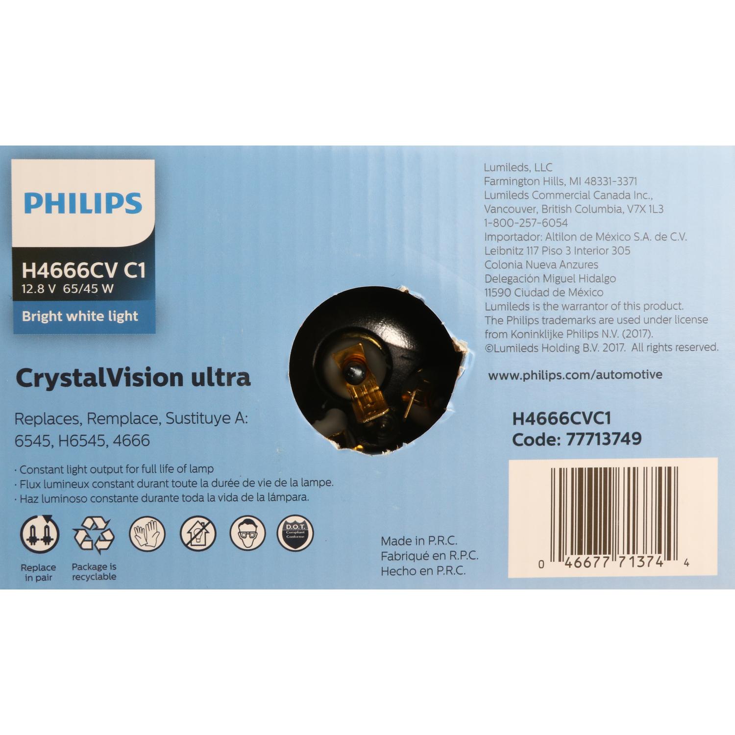 Philips H4666CVC1 - Headlight Bulb Philips H4666CVC1 Headlight Bulb product image 7 of 11