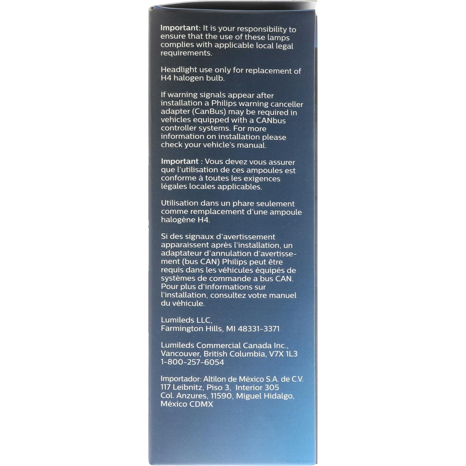 Philips H4XULED - Turn Signal Light Bulb Philips H4XULED Daytime Running Light Bulb product image 23 of 24