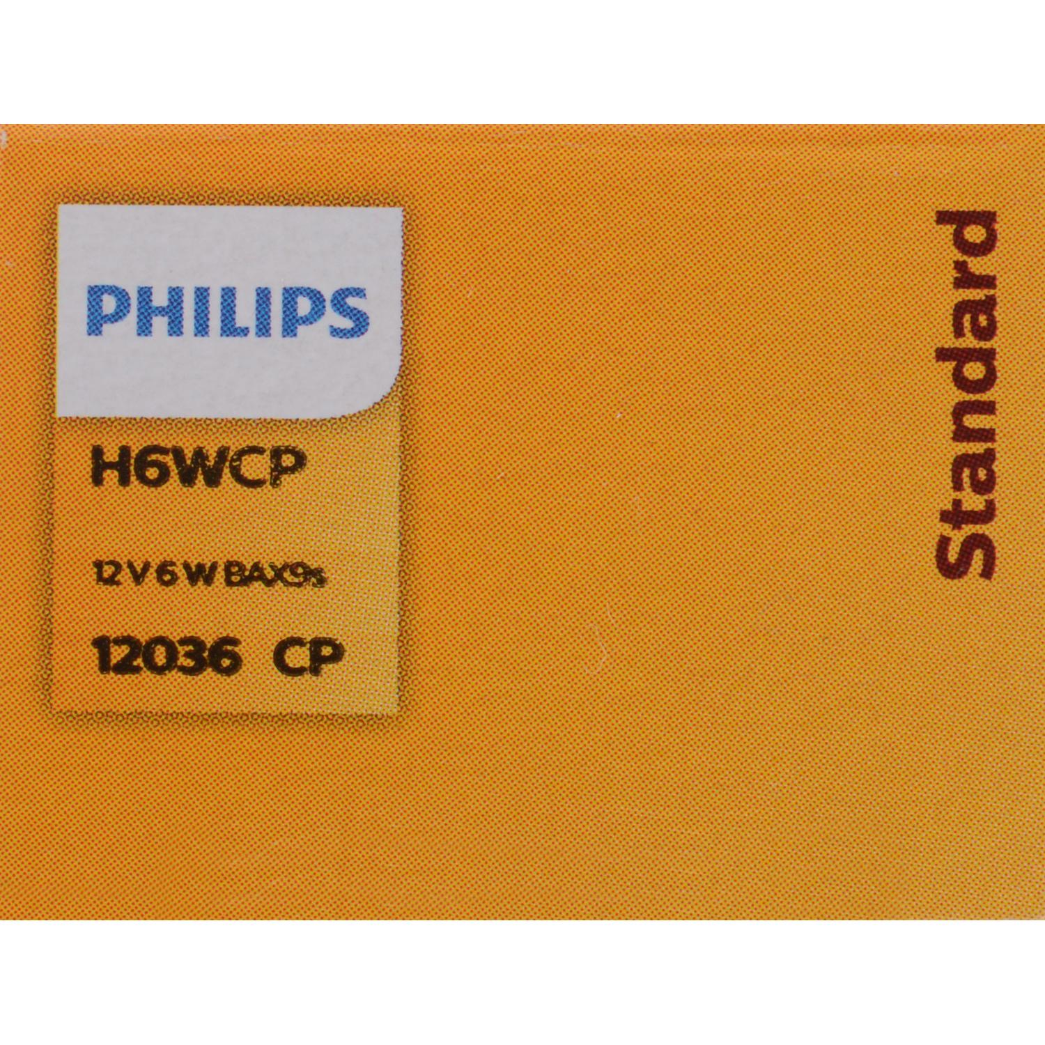 Philips H6WCP - License Light Bulb Philips H6WCP Back Up Light Bulb product image 7 of 8