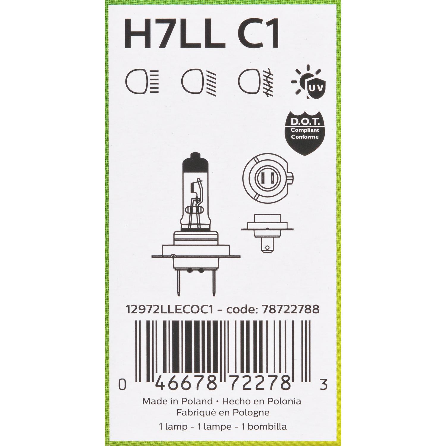 Philips H7LLECOC1 - Turn Signal Light Bulb Philips H7LLECOC1 Cornering Light Bulb product image 19 of 32