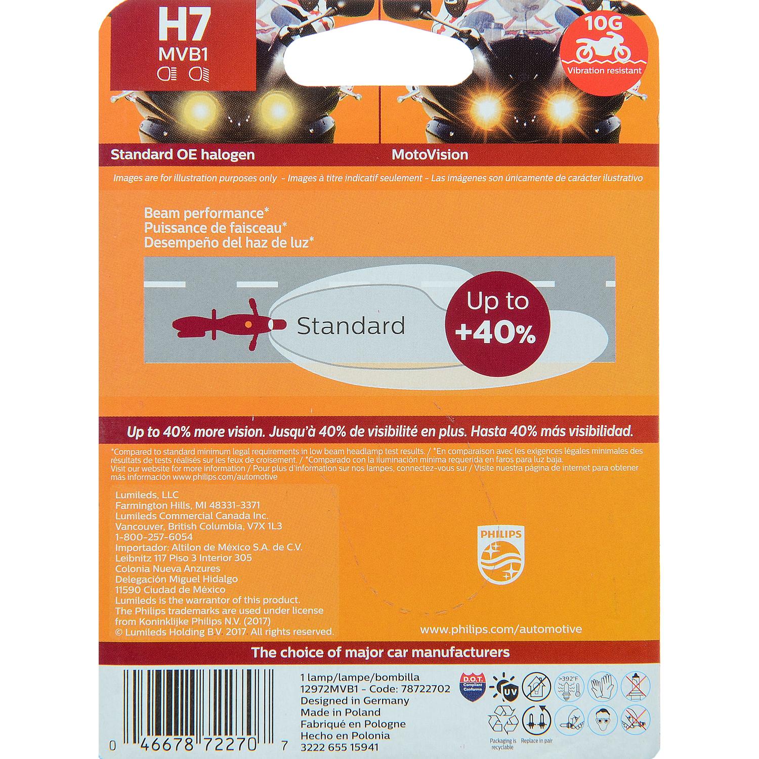 Philips H7MVB1 - Turn Signal Light Bulb Philips H7MVB1 Cornering Light Bulb product image 17 of 33