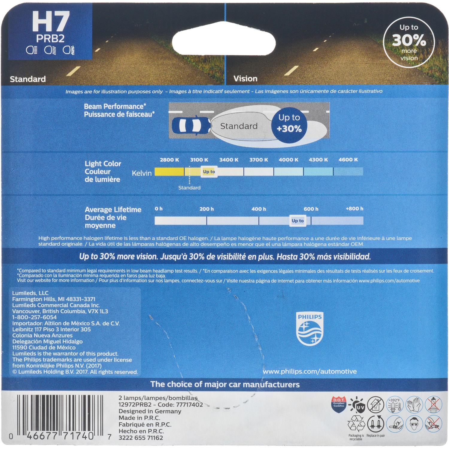 Philips H7PRB2 - Turn Signal Light Bulb Philips H7PRB2 Cornering Light Bulb product image 15 of 24