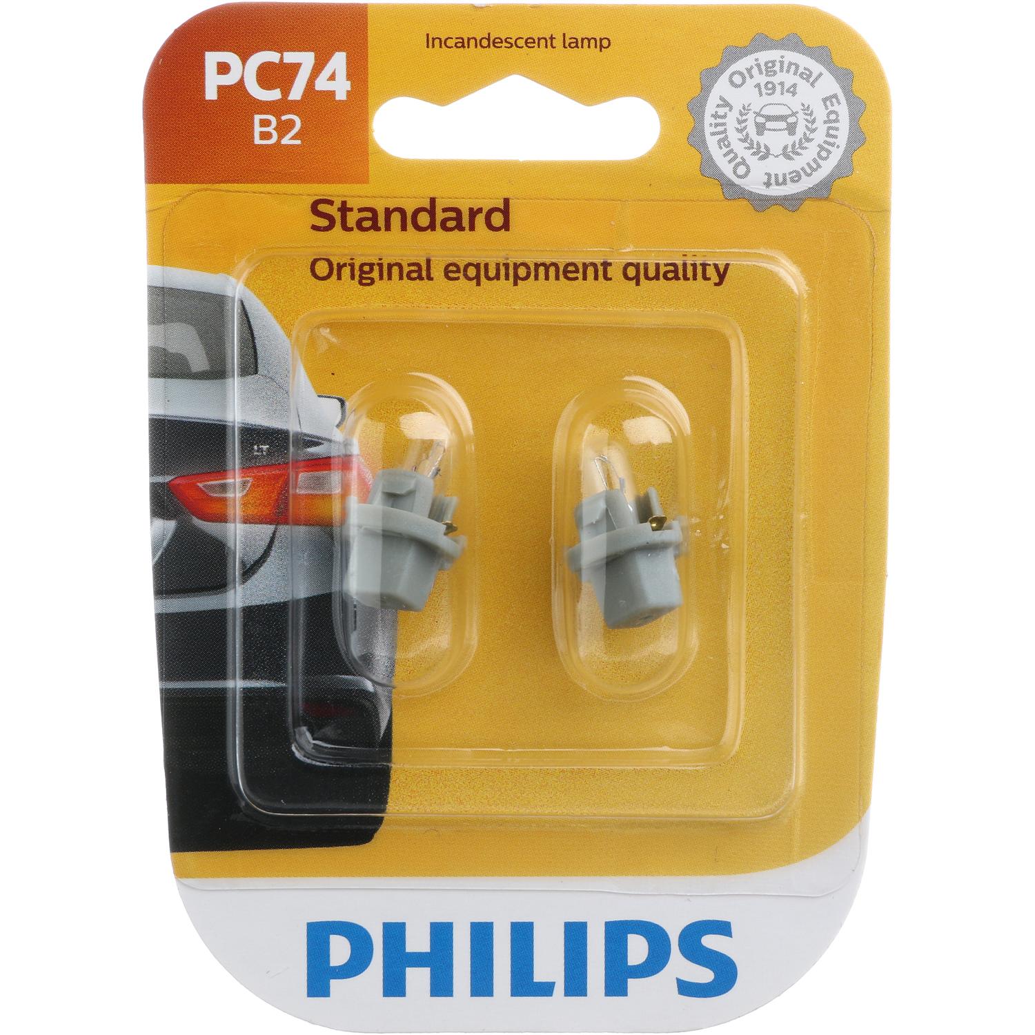 Philips PC74B2 - Instrument Panel Light Bulb Philips PC74B2 Auto Trans Indicator Light Bulb product image 7 of 10