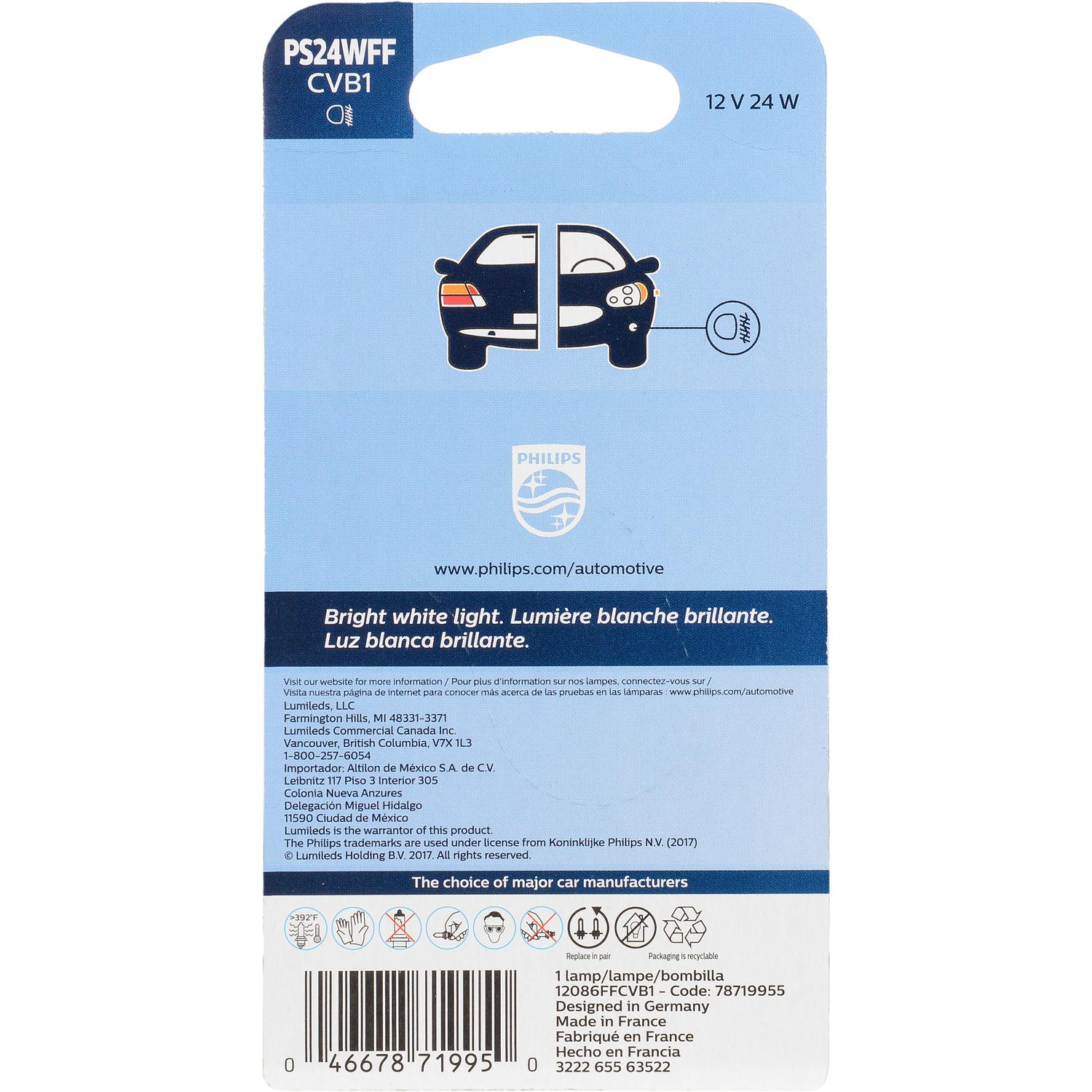Philips PS24WFFCVB1 - Daytime Running Light Bulb Philips PS24WFFCVB1 Daytime Running Light Bulb product image 6 of 10