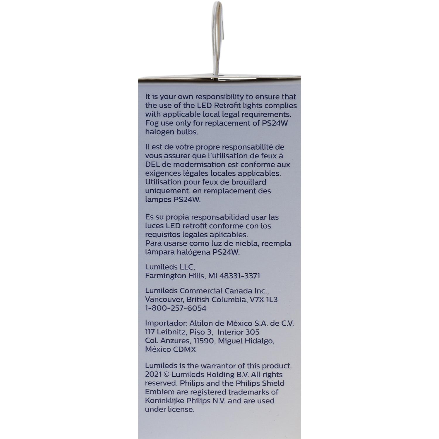 Philips PS24WUEFLED Fog Light Bulb product image 9 of 11