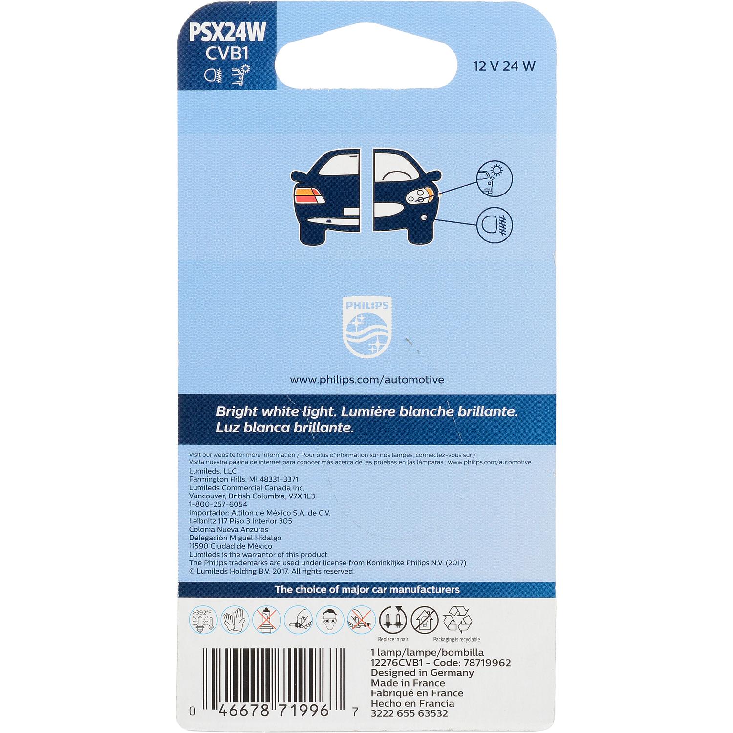 Philips PSX24WCVB1 - Daytime Running Light Bulb Philips PSX24WCVB1 Daytime Running Light Bulb product image 6 of 10