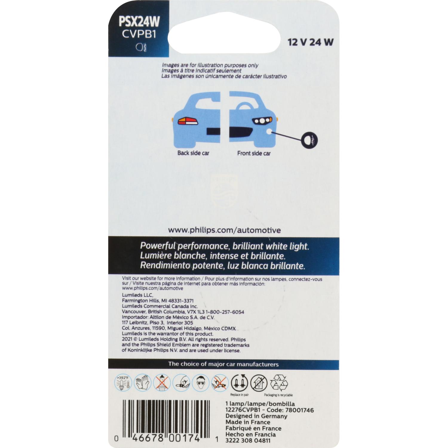 Philips PSX24WCVPB1 - Daytime Running Light Bulb Philips PSX24WCVPB1 Daytime Running Light Bulb product image 8 of 12