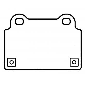 2013 Mitsubishi Lancer Disc Brake Pad Rear Raybestos ST31R1368T15 image 1 of 1