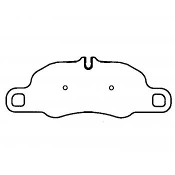 2014 Porsche Cayman Disc Brake Pad Front Raybestos ST31R1389T18 image 1 of 1
