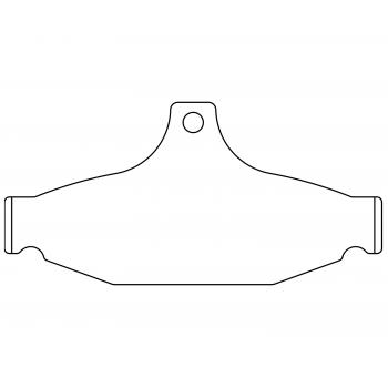 1990 Pontiac Firebird Disc Brake Pad Rear Raybestos ST42R413T12 image 1 of 1