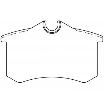 2010 Audi A3 Disc Brake Pad Rear Raybestos ST43R1017T15 image 1 of 1