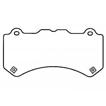 2013 Nissan GT-R Disc Brake Pad Front Raybestos ST43R138216 image 1 of 1