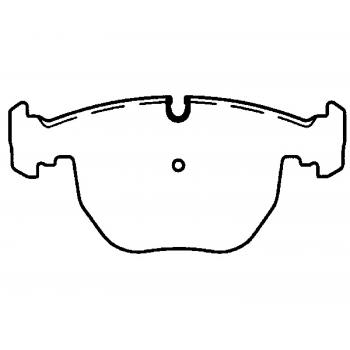 2001 BMW X5 Disc Brake Pad Front Raybestos ST43R681T18 image 1 of 1