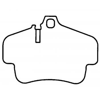 2003 Porsche 911 Disc Brake Pad Rear Raybestos ST43R776T18 image 1 of 1