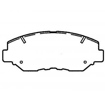 2012 Honda Civic Disc Brake Pad Front Raybestos ST43R914T17 image 1 of 1