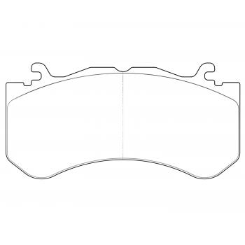 2015 Audi RS7 Disc Brake Pad Front Raybestos ST45R1291T18 image 1 of 1