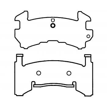 1990 Pontiac Firebird Disc Brake Pad Front Raybestos ST45R154T14 image 1 of 1