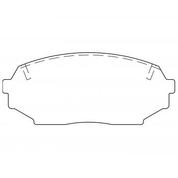 1992 Mazda Miata Disc Brake Pad Front Raybestos ST45R525T14 image 1 of 1