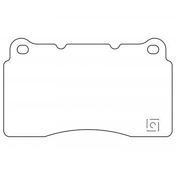 2013 Mitsubishi Lancer Disc Brake Pad Front Raybestos ST47R1001T16 image 1 of 1