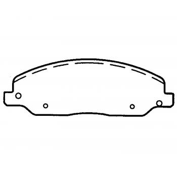 2009 Ford Mustang Disc Brake Pad Front Raybestos ST47R1081T17 image 1 of 1