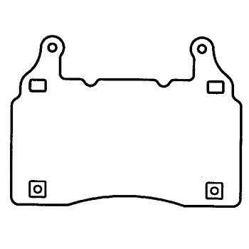 2013 Chevrolet Camaro Disc Brake Pad Front Raybestos ST47R1474T15 image 1 of 1