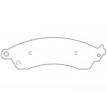 1990 Pontiac Firebird Disc Brake Pad Front Raybestos ST47R412T16 image 1 of 1
