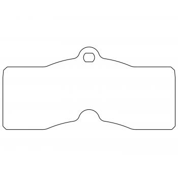 1969 Chevrolet Camaro Disc Brake Pad Front Raybestos ST47R8T13 image 1 of 1