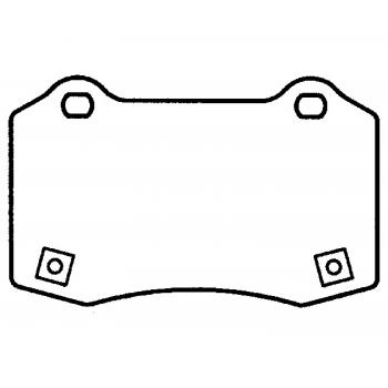 2008 Cadillac STS Disc Brake Pad Rear Raybestos ST77R1053T14 image 1 of 1